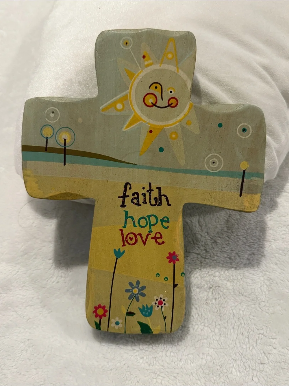 Natural Life Home Faith Hope Love Decorative Cross Wall Décor